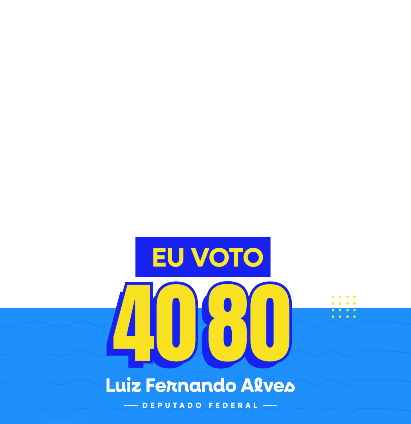 Moldura Eu voto 4080